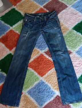 Miss Me Dark Blue Straight Leg Jeans